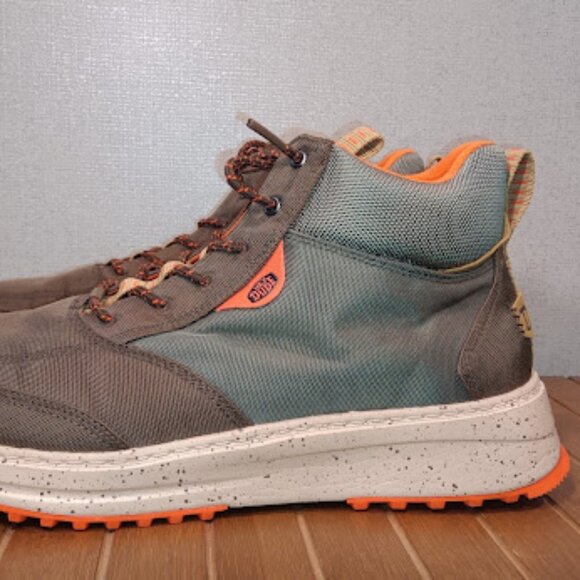 Hey Dude Tahoe Nylon Men\'s Size 13 Sneaker Ankle Boot - Dusty Green NWOB main image 6